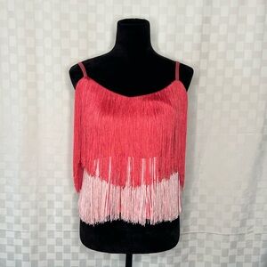 Idyllwind Pink Fringe Tank Top